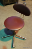 Židle čalouněná otočná (Upholstered swivel chair) kov/koženka